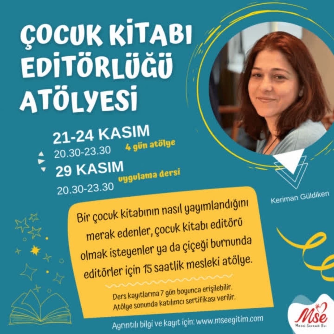 Çocuk Kitabı Editörlüğü Atölyesi Kasım