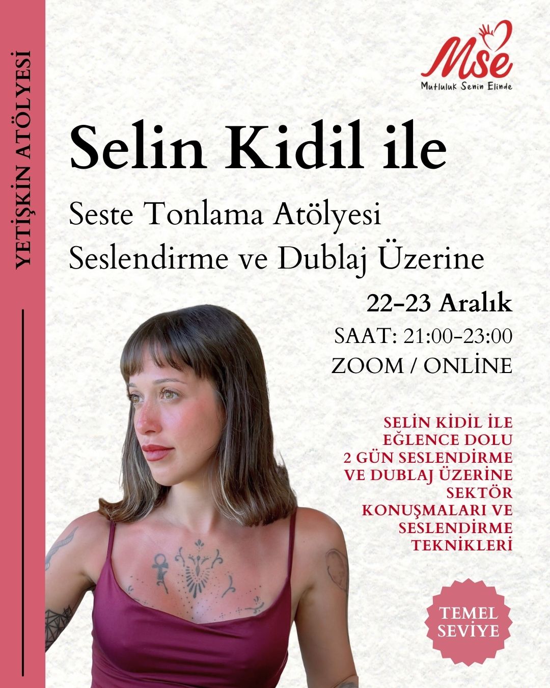 Dublaj ve Seslendirme Dünyasını Merak Edenler İçin Özel Atölye!