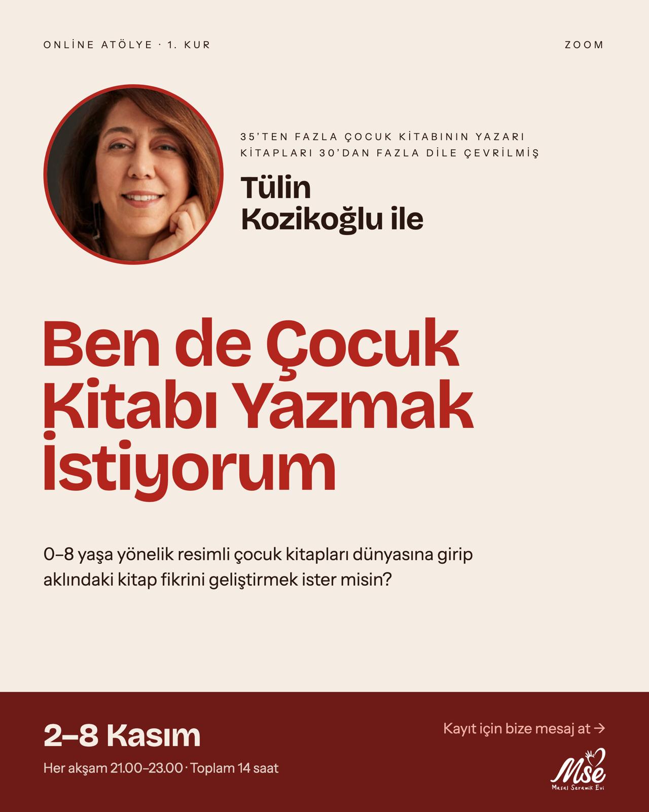 Ben de Çocuk Kitabı Yazmak İstiyorum Kasım 2026