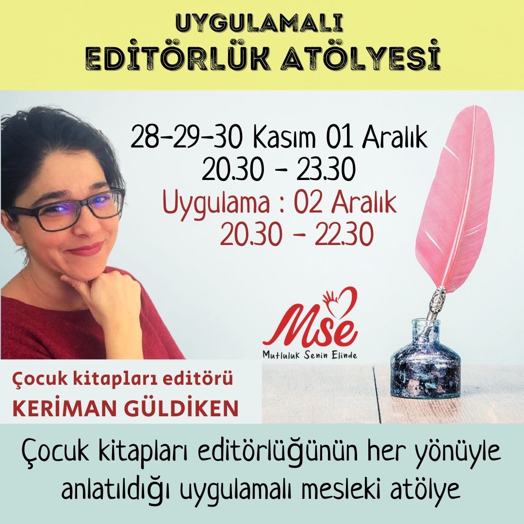 Çocuk Kitabı Editörlüğü Atölyesi Ekim 2022