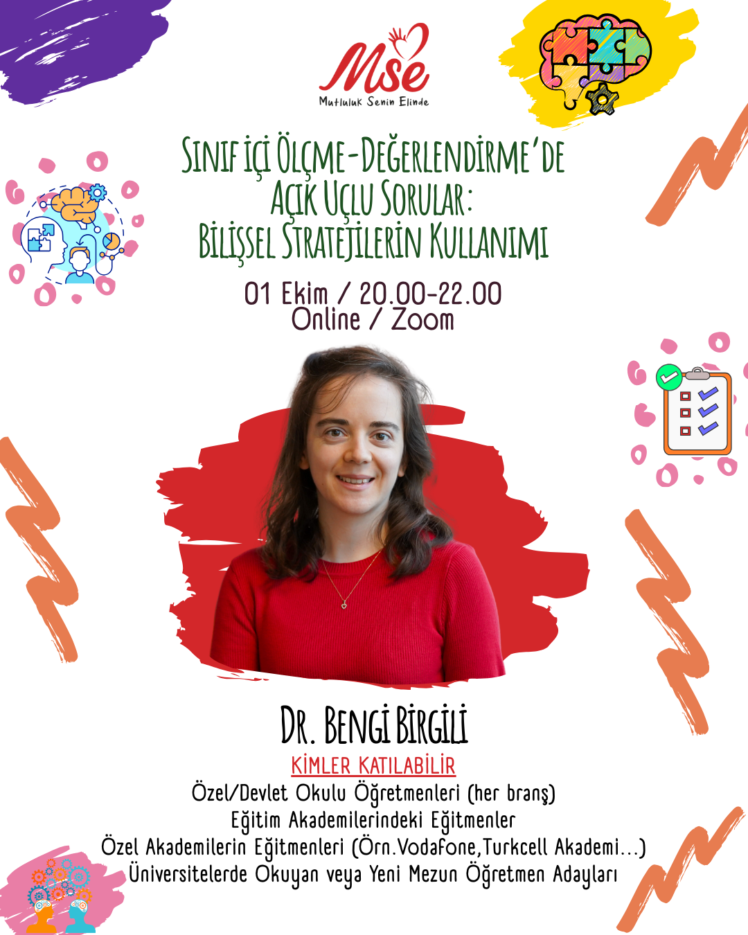 Sınıfiçi Ölçme-Değerlendirme’de Açık Uçlu Sorular: Bilişsel Stratejilerin Kullanımı Atölyesi